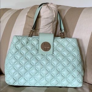 Kate Spade Pale Aqua Quilted Purse